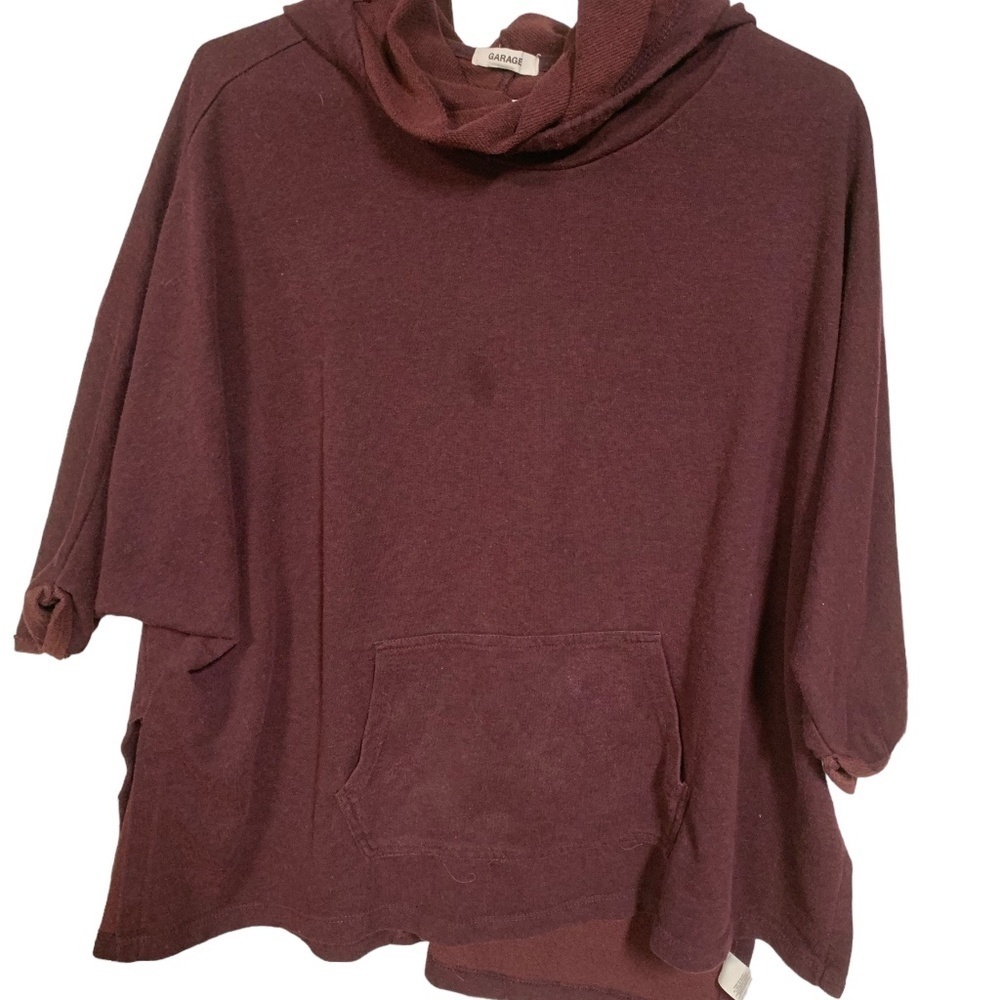 Girl's Burgundy Garage T-shirt Hoodie